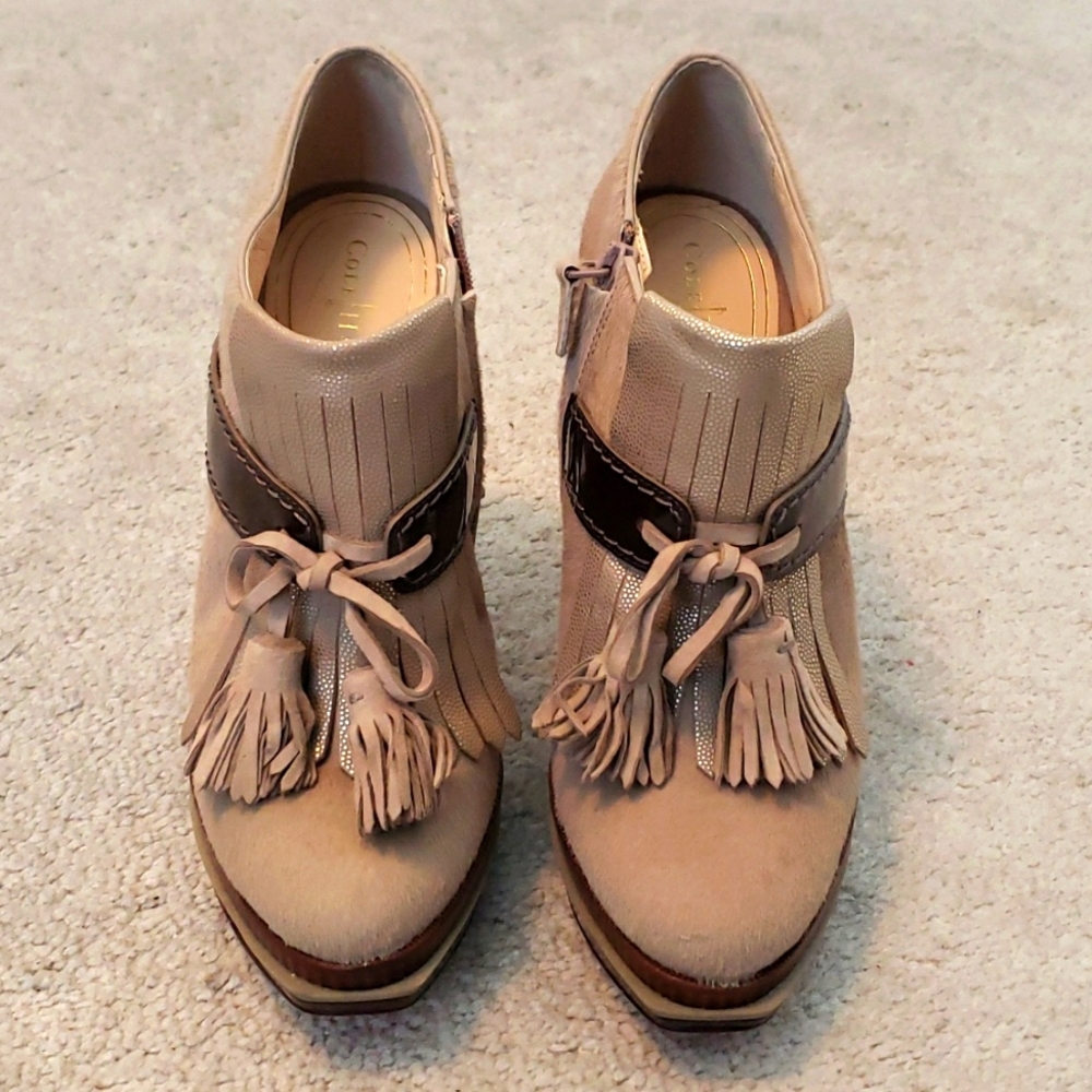 Women's Colehaan Cowhide Platform Booties